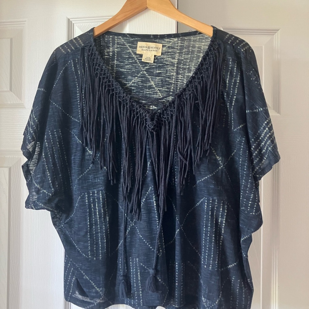 Ralph Lauren Fringe Blouse